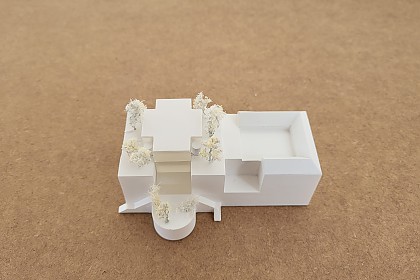 Das Modell des Büros Osterwold+Schmidt-Architekten